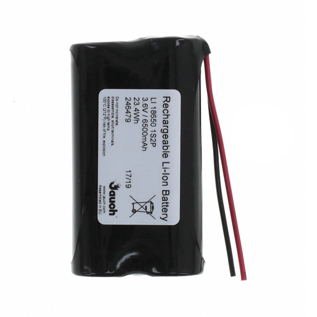product Photo LI18650JP1S2P+PCM+2 WIRES 70MM