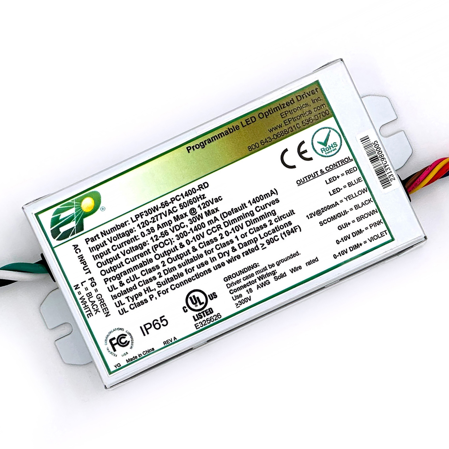 product Photo LPF30W-56-PC1400-RD